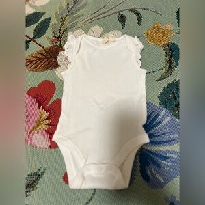 GAP White Eyelet Sleeve Bodysuit